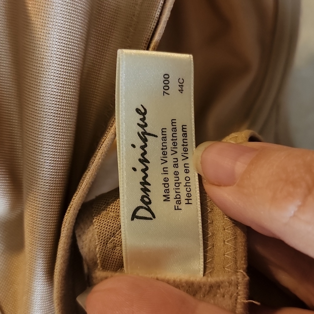 Dominique Mystique Underiwre Minimizer Full Coverage Bra Style 700 Medium Beige - Picture 7 of 8